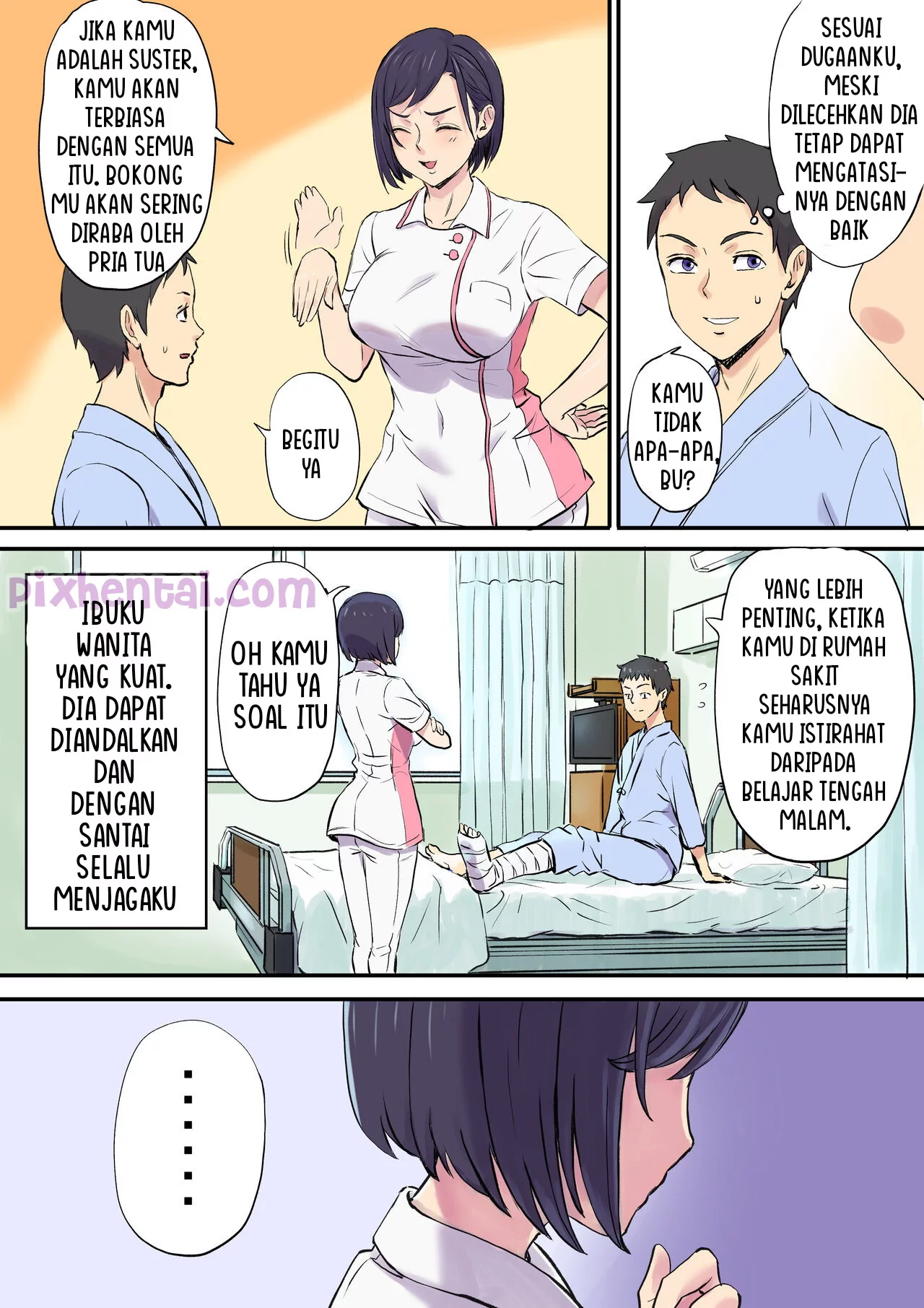 Komik hentai xxx manga sex bokep Milf Nurse Cuckolded on the Bed Next Door 7